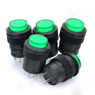 Sunsky R16 503 16mm Self Locking Push Button Switch With Indicator 5 Pcs In One Package The Price Is For 5 Pcs