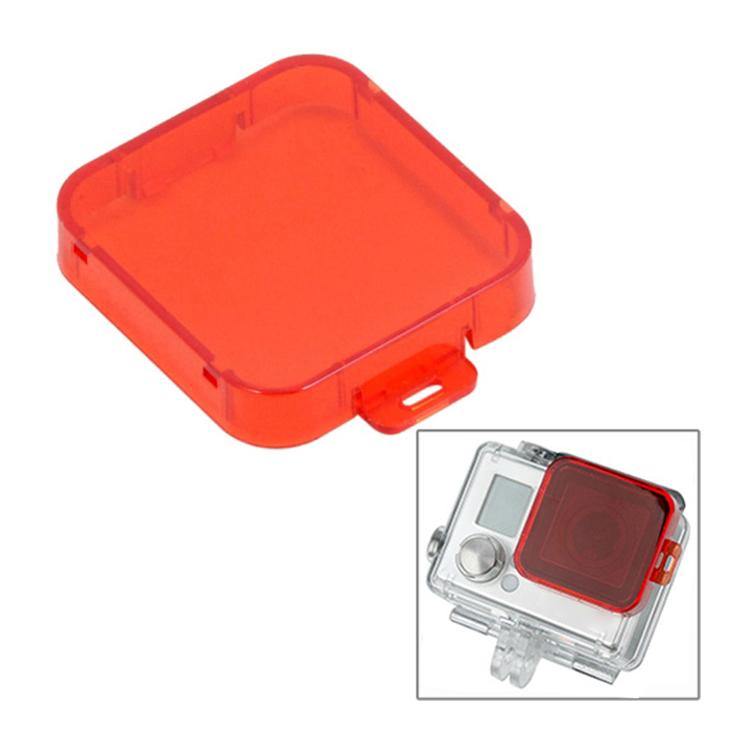 

Snap-on Dive Filter Housing for GoPro Hero 4 / 3+, ST-132(Red)