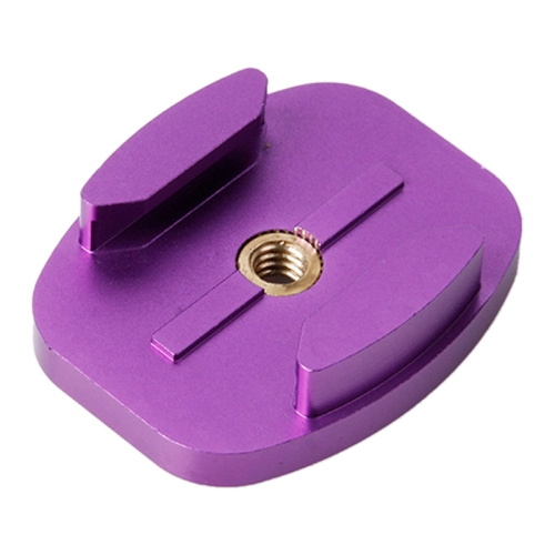 

TMC Aluminum Flat Surface Mount Tripod Adapter for GoPro NEW HERO /HERO6 /5 /5 Session /4 Session /4 /3+ /3 /2 /1, Xiaoyi and Other Action Cameras(Purple)