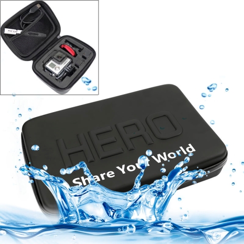 

Shockproof Waterproof Portable Travel Case for GoPro HERO9 Black / HERO8 Black /7 /6 /5 /4 Session /4 /3+ /3 /2 /1, Puluz U6000 and other Sport Cameras Accessories, Size: 16cm x 12cm x 7cm