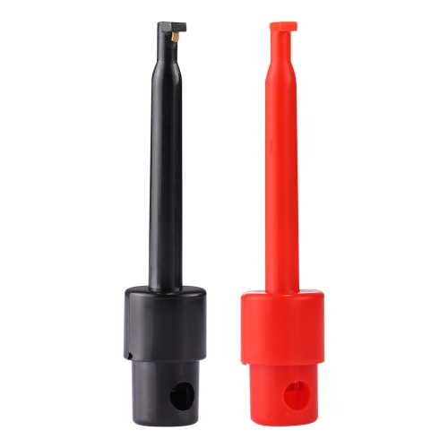 

1 Pair 56mm Black and Red Hook Type Test Probe Clip (Large Size)