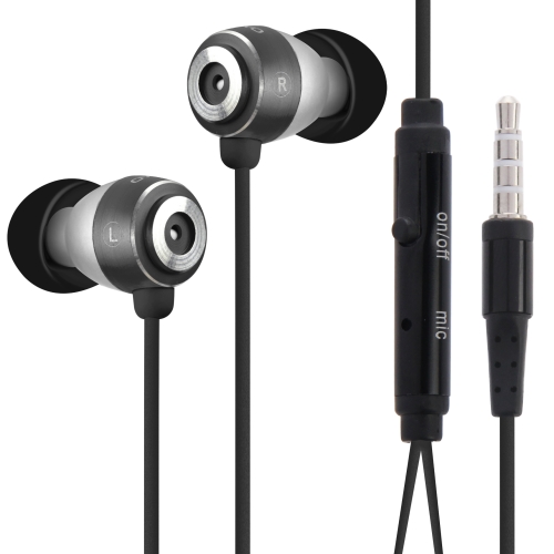 

OVLENG Stereo Hands-free Earphone with Mic, Length: 1.2m, For iPhone, iPad, iPod, Samsung, HTC, Sony, Huawei, Xiaomi and other Audio Devices(Black)