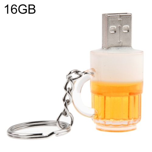 

Beer Keychain Style USB Flash Disk with 16GB Memory