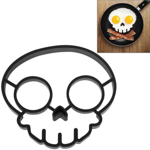 

Skull Shape Silicone Egg Frying Ring Mold Fried Egg Mould(Black)