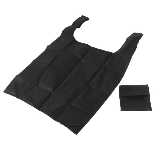 

Ripstop Nylon Reusable Grocery Shopping Bag Foldable Travel Pouch(Black)