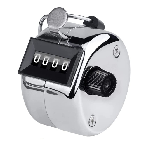 

Retro Style 0.8 inch 4-digit Screen Mechanical Manual Metal Counter