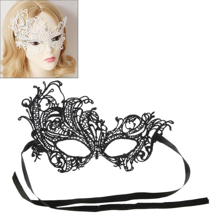 

Sexy Girl Eye Mask Lace Venetian Masquerade Ball Party Fancy Mask(Black)