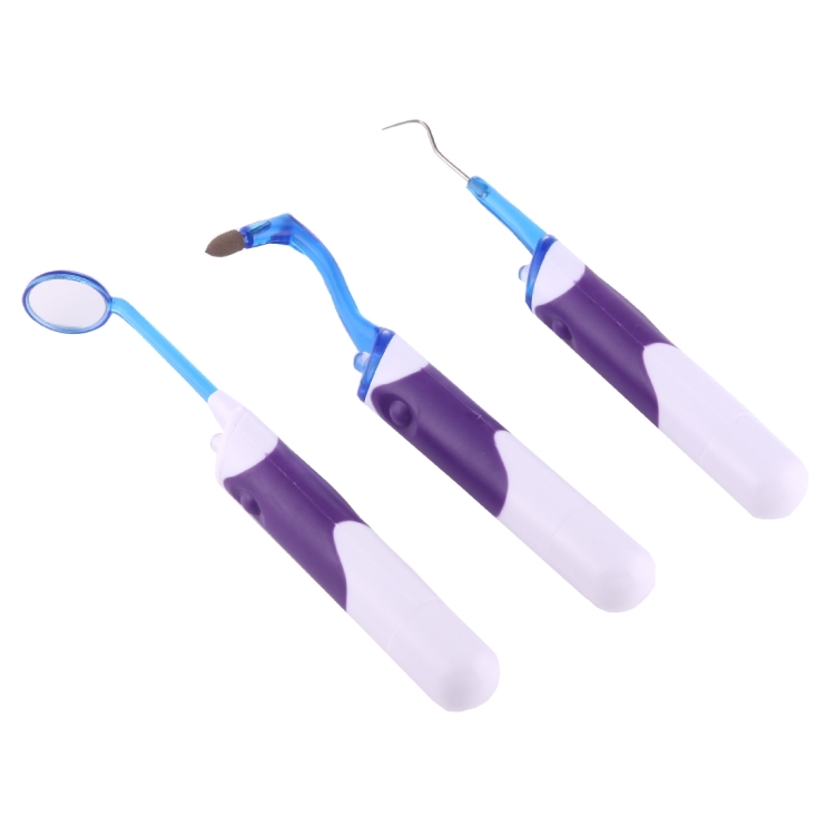 

Lit-Pack 3 in 1 LED Professional Dental Oral Tool Kits (Dental Mirror + Tooth Stain Eraser + Plaque Remover Set)