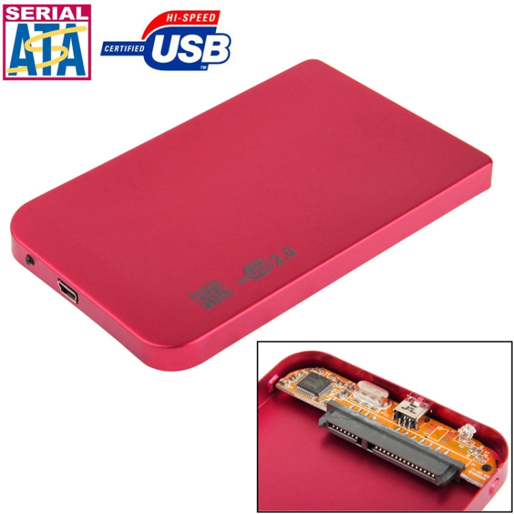 2.5 inch SATA HDD External Case Color : Blue Size 126mm x 75mm x 13mm