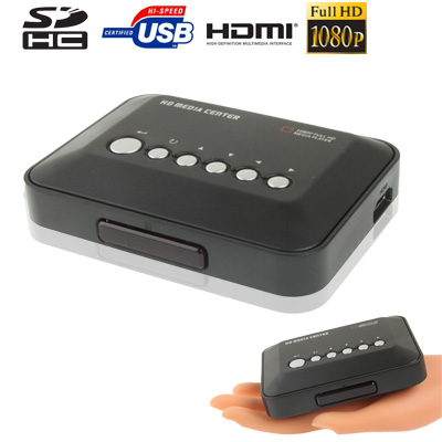 

1080P HD Media Player, Support SD/MMC/MS Cards, Maximum support to 3TB