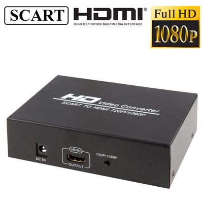 

SCART to HDMI Converter, Support 720P / 1080P Output(Black)