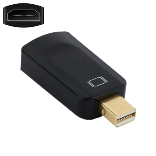 

Mini DisplayPort Male to HDMI Female Adapter, Size: 4cm x 1.8cm x 0.7cm(Black)