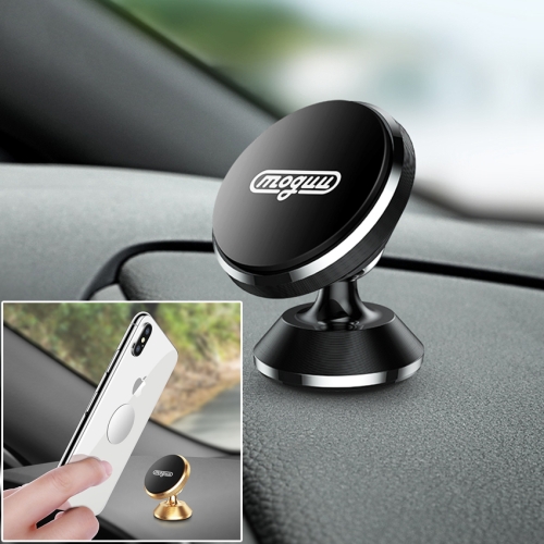 

JOYROOM MOGUU MG-ZS002 360 Degrees Rotation Zinc Alloy + Silicone + Magnet Car Air Outlet Magnetic Holder, For iPhone, Galaxy, Huawei, Xiaomi, HTC and Other Smartphones(Black)