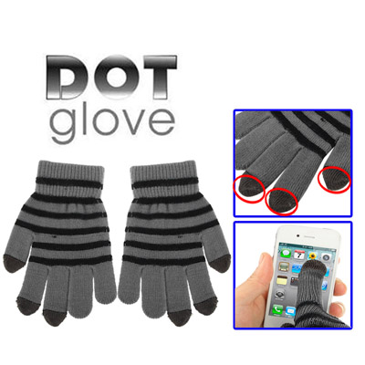 

Dot Gloves of Touch Screen, For iPhone, Galaxy, Huawei, Xiaomi, HTC, Sony, LG and other Touch Screen Devices(Grey)