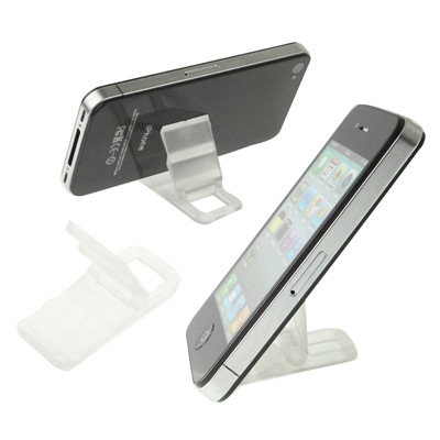 

Mini Universal Phone Hard Plastic Stand Holder, For iPhone, Galaxy, Huawei, Xiaomi, LG, HTC and Other Smart Phones(Transparent)