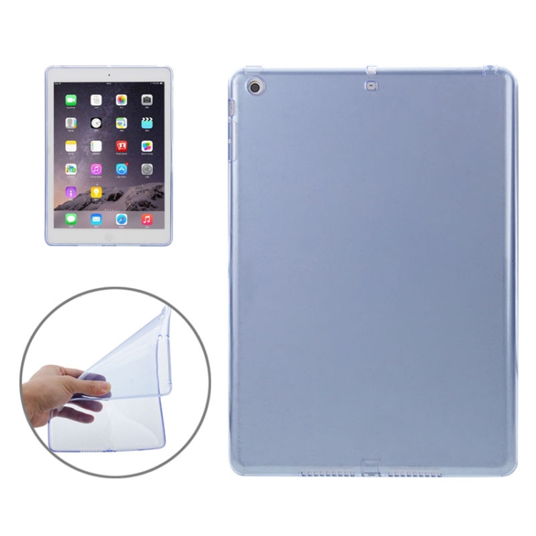 

Smooth Surface TPU Protective Case for iPad Air(Blue)