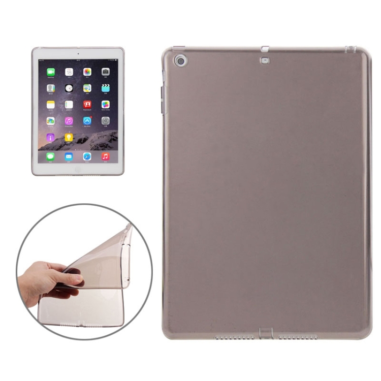 

Smooth Surface TPU Protective Case for iPad Air (Dark Grey)