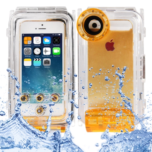 

Waterproof Photo Housing Underwater Case for iPhone 5 & 5s & SE, Water-proof: IPX8(Orange)