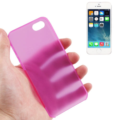 

0.3mm Ultra Thin Polycarbonate Materials PC Protection Shell for iPhone 5 & 5s & SE (Magenta)