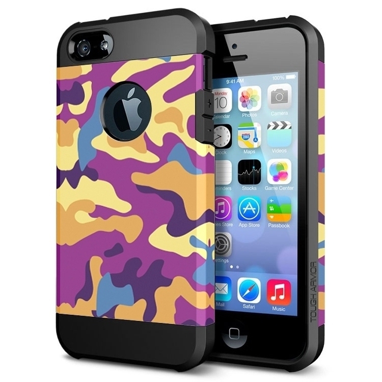

Camouflage Pattern PC+TPU Colorful Armor Hard Case for iPhone 5