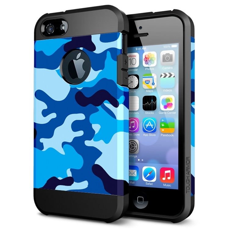 

Camouflage Pattern PC+TPU Colorful Armor Hard Case for iPhone 5