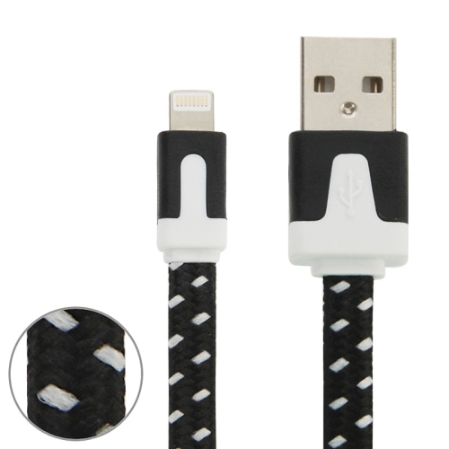 

3m Woven Style 8 Pin to USB Data / Charging Cable, For iPhone XR / iPhone XS MAX / iPhone X & XS / iPhone 8 & 8 Plus / iPhone 7 & 7 Plus / iPhone 6 & 6s & 6 Plus & 6s Plus / iPad(Black)
