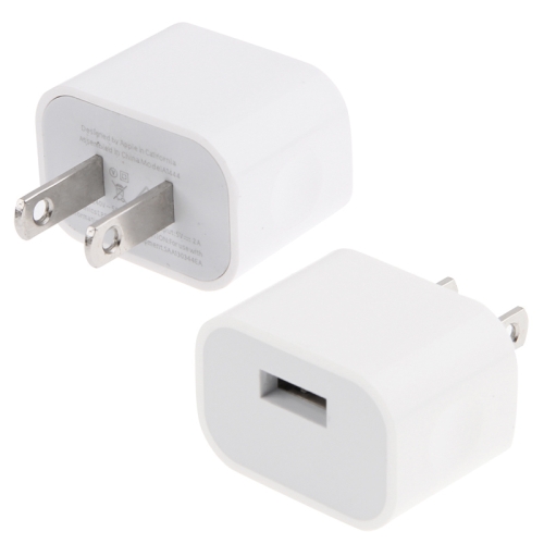 US Plug USB Charger Adapter, For iPad, iPhone, Galaxy, Huawei, Xiaomi, LG, HTC and Other Smart Phones, Rechargeable Devices(White)