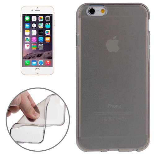 

Smooth Surface Translucent TPU Case for iPhone 6(Grey)