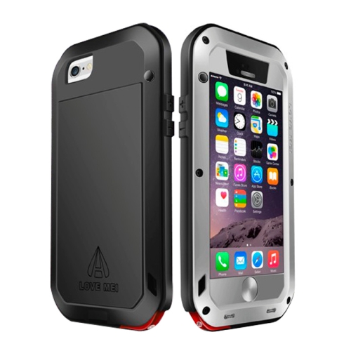 

LOVE MEI for iPhone 6 Metal Ultra-thin Waterproof Dustproof Shockproof Powerful Protective Case(Grey)