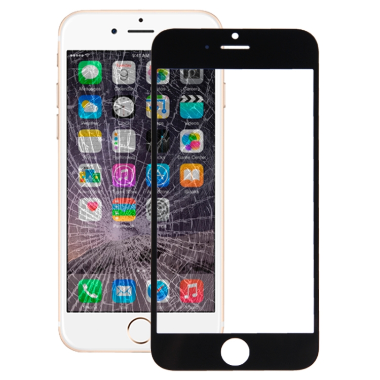 

Front Screen Outer Glass Lens for iPhone 6(Black)