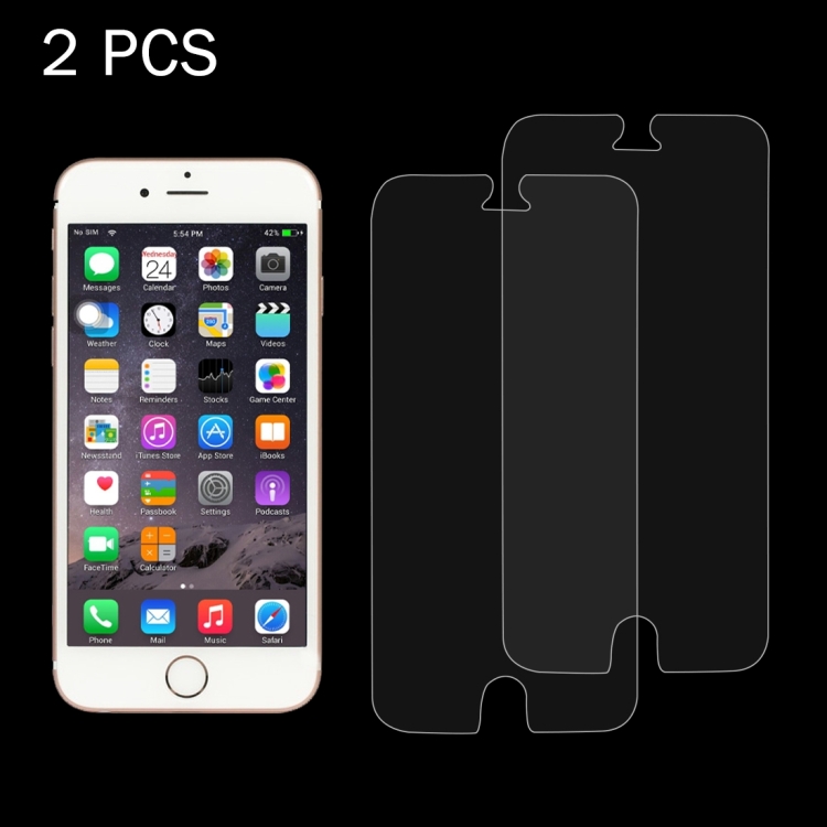 

2PCS for iPhone 8 / 7 / 6 / 6S 0.26mm 9H Surface Hardness 2.5D Explosion-proof Tempered Glass Screen Film