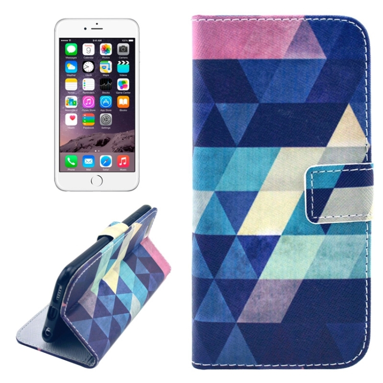 

Dreamlike Rhombus Pattern Leather Case with Holder & Card Slots & Money Pocket for iPhone 6 & 6S