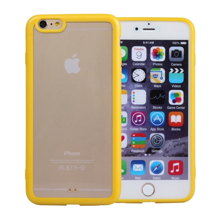 

For iPhone 6 Acrylic Material Transparent Back Shell Protective Case(Yellow)