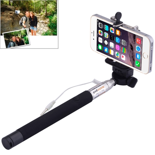 

Portable Monopod Extendable Handheld Holder Selfie Stick, Max Length: 101.4cm, For iPad, iPhone, Galaxy, Huawei, Xiaomi, LG, HTC and Other Smart Phones(Black)