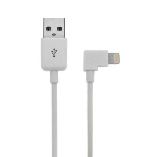 

1m Elbow 8 Pin to USB Data / Charging Cable, For iPhone XR / iPhone XS MAX / iPhone X & XS / iPhone 8 & 8 Plus / iPhone 7 & 7 Plus / iPhone 6 & 6s & 6 Plus & 6s Plus / iPad(White)