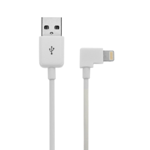 

2m Elbow 8 Pin to USB Data Charging Cable, For iPhone XR / iPhone XS MAX / iPhone X & XS / iPhone 8 & 8 Plus / iPhone 7 & 7 Plus / iPhone 6 & 6s & 6 Plus & 6s Plus / iPad(White)