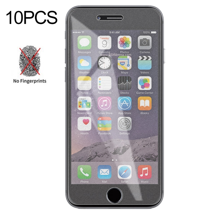 

10 PCS Non-Full Matte Frosted Tempered Glass Film for iPhone 6 / 6S