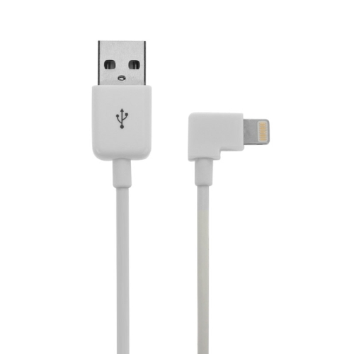 

20cm Elbow 8 Pin to USB 2.0 Data / Charger Cable, For iPhone XR / iPhone XS MAX / iPhone X & XS / iPhone 8 & 8 Plus / iPhone 7 & 7 Plus / iPhone 6 & 6s & 6 Plus & 6s Plus / iPad(White)