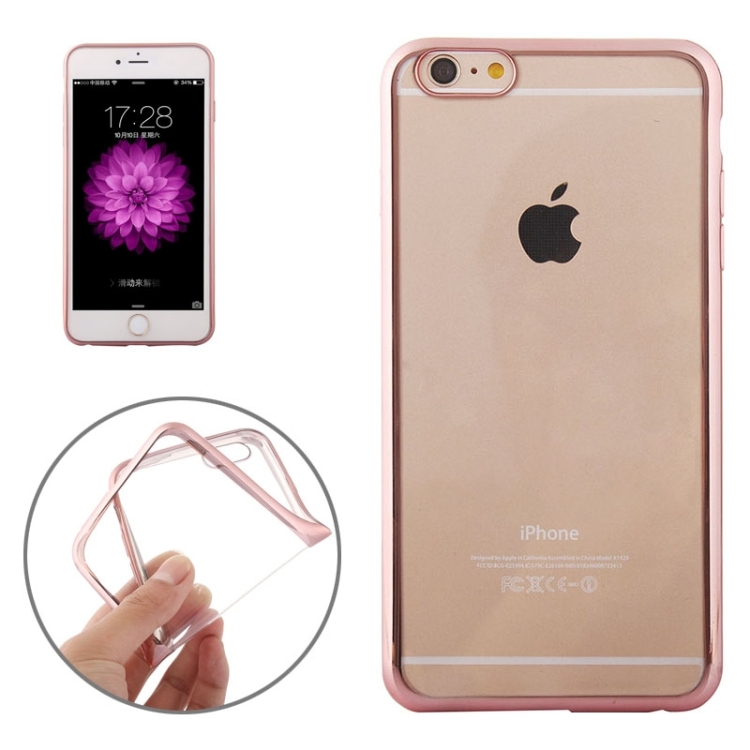 

Electroplating TPU Case for iPhone 6 & 6s(Pink)