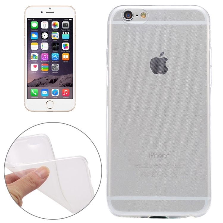 

0.3mm Ultrathin Transparent Soft TPU Protective Case for iPhone 6 & 6S(Transparent)
