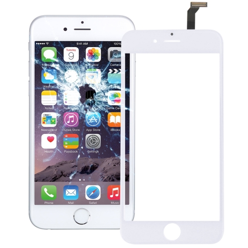 

2 in 1 for iPhone 6 (Front Screen Outer Glass Lens + Flex Cable)(White)