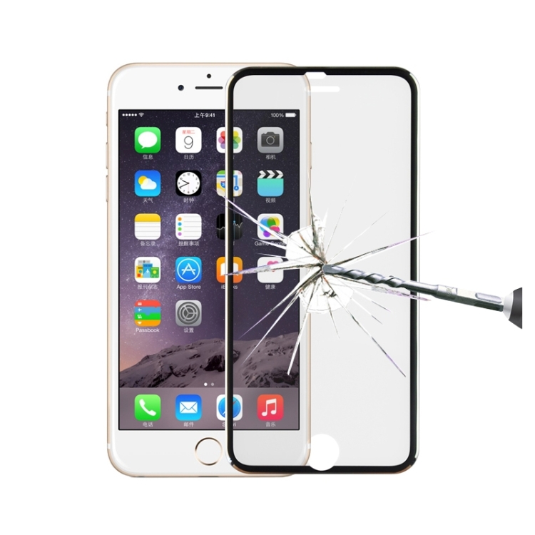 

Titanium Alloy Metal Tempered Glass Film For iPhone 6 Plus/7 Plus/8 Plus(Black)