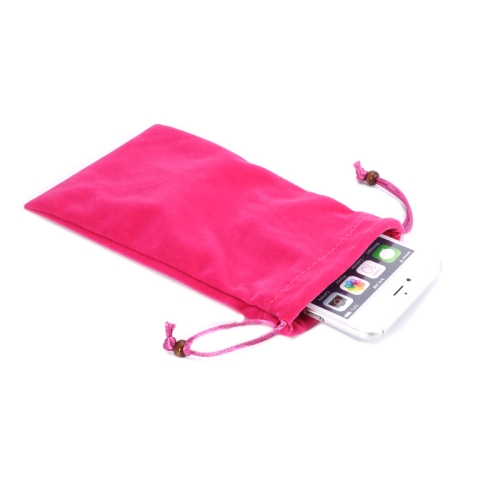 

Universal Leisure Cotton Flock Cloth Carry Bag with Lanyard for iPhone 6 Plus, iPhone 6S Plus, Galaxy Note 8, Galaxy S6 edge Plus / A8 / Note 5 / Note 4 / Galaxy Mega 6.3 / i9200(Magenta)