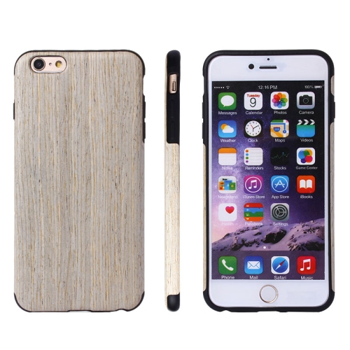 

For iPhone 6 Plus & 6s Plus Walnut Wood + PU Material Protective Case