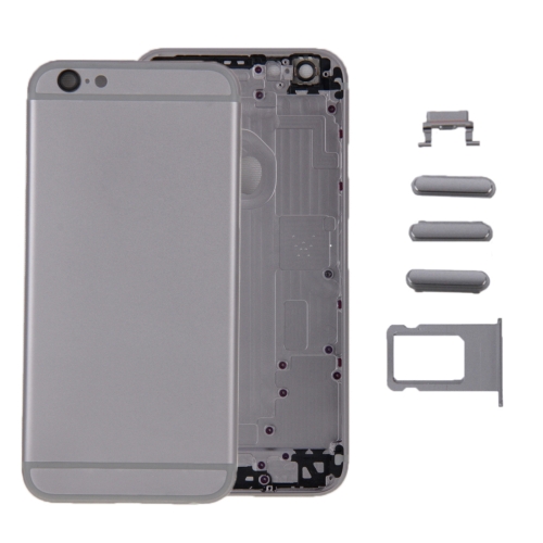 

6 in 1 for iPhone 6 Plus (Back Cover + Card Tray + Volume Control Key + Power Button + Mute Switch Vibrator Key + Sign) Full Assembly Housing Cover(Grey)