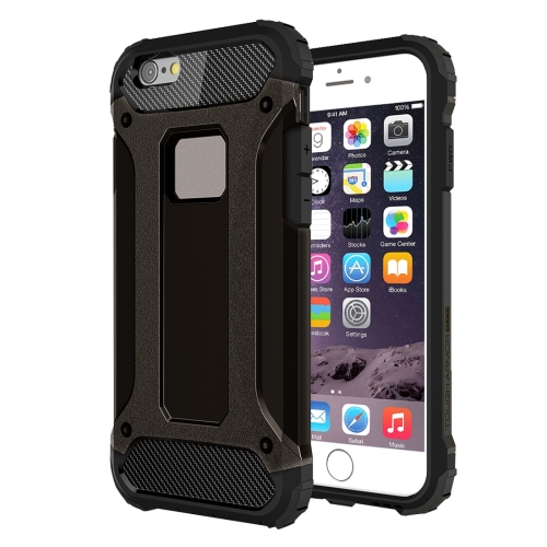 For iPhone 6 Plus & 6s Plus Tough Armor TPU + PC Combination Case(Black)