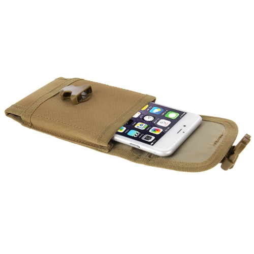 

5.5 inch Universal Vertical Nylon Fabric Waist Bag for iPhone 6 Plus & 6S Plus, Galaxy S6, Huawei, etc(Brown)