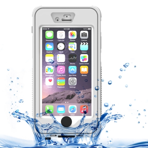 

Waterproof Dustproof Shockproof Crushproof Protective Case with Holder for iPhone 6 & 6S(White)