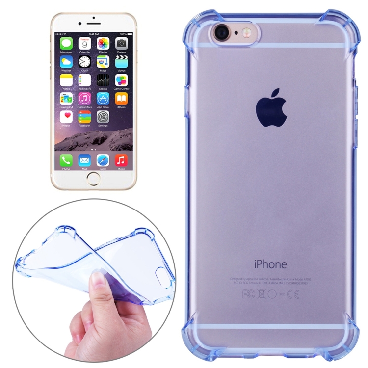 

Shock-resistant Cushion TPU Protective Case for iPhone 6 & 6s(Blue)