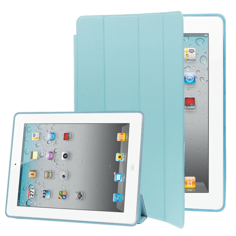 4-folding Slim Smart Cover Leather Case with Holder & Sleep / Wake-up Function for iPad 4 / New iPad (iPad 3) / iPad 2(Blue)
4-folding Slim Smart Cover Leather Case with Holder & Sleep / Wake-up Function for iPad 4 / New iPad (iPad 3) / iPad 2(Blue)